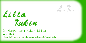 lilla kukin business card